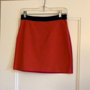 DVF color block mini skirt, size 2